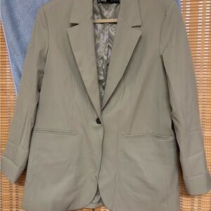 Zara Women's Light Gray Blazer